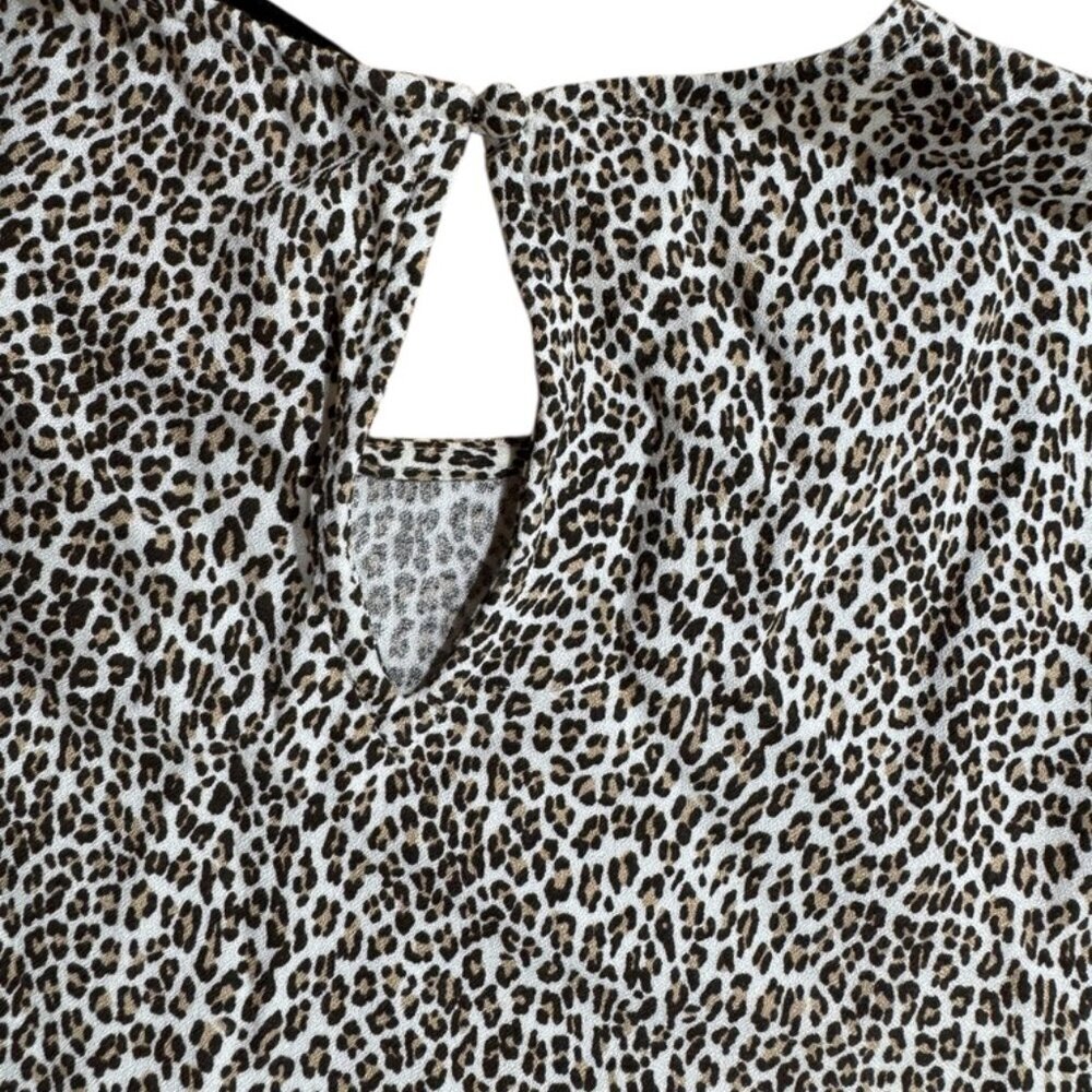 Jenni Kayne leopard print shirt dress size medium - Picture 5 of 9